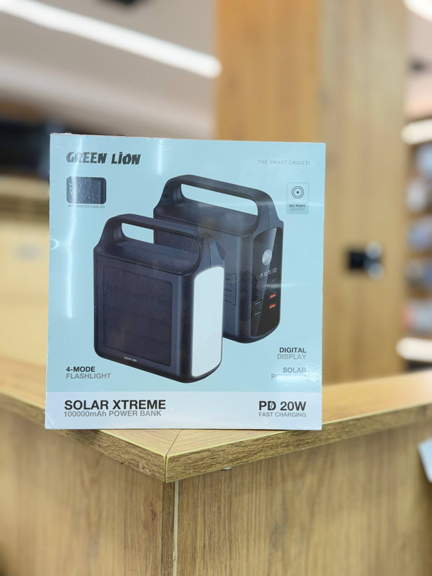 پاوربانک خورشیدی 100000 گرین لاین مدل Solar XTREME