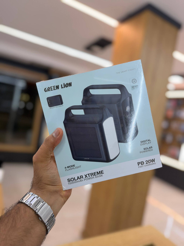 پاوربانک خورشیدی 100000 گرین لاین مدل Solar XTREME